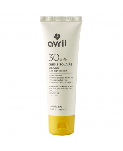 Avril Face sunscreen SPF 30 Certified organic, 50 ml